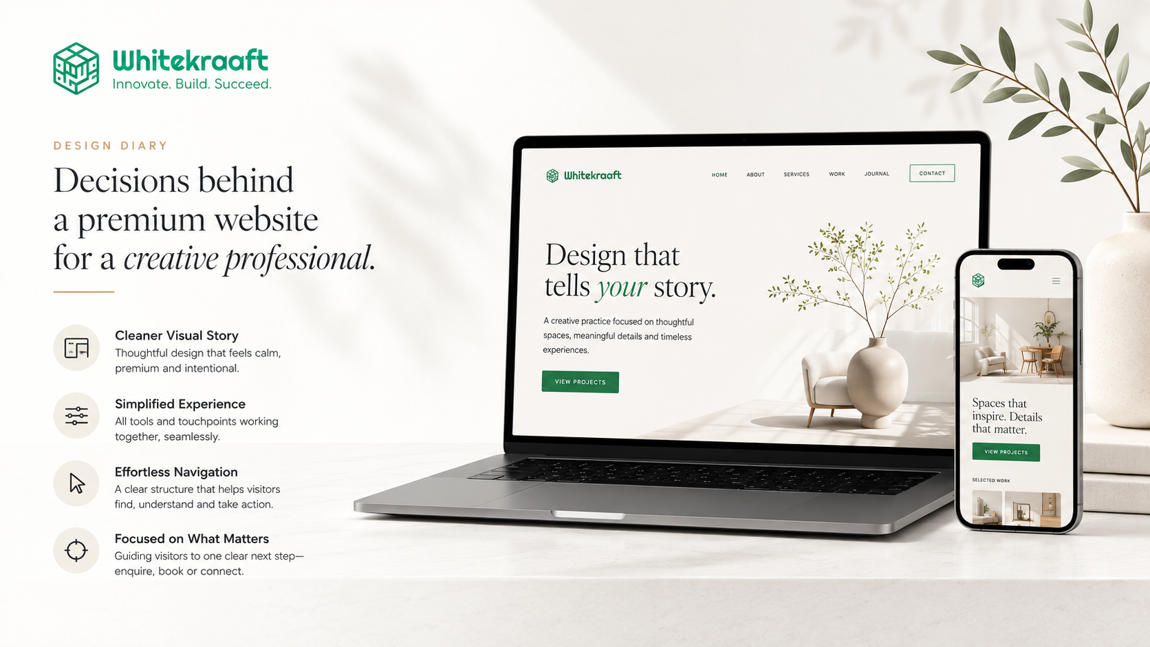 Design Diary: Decisions Behind a Premium Website